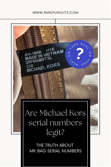 do michael kors purses have serial numbers|michael kors used purses.